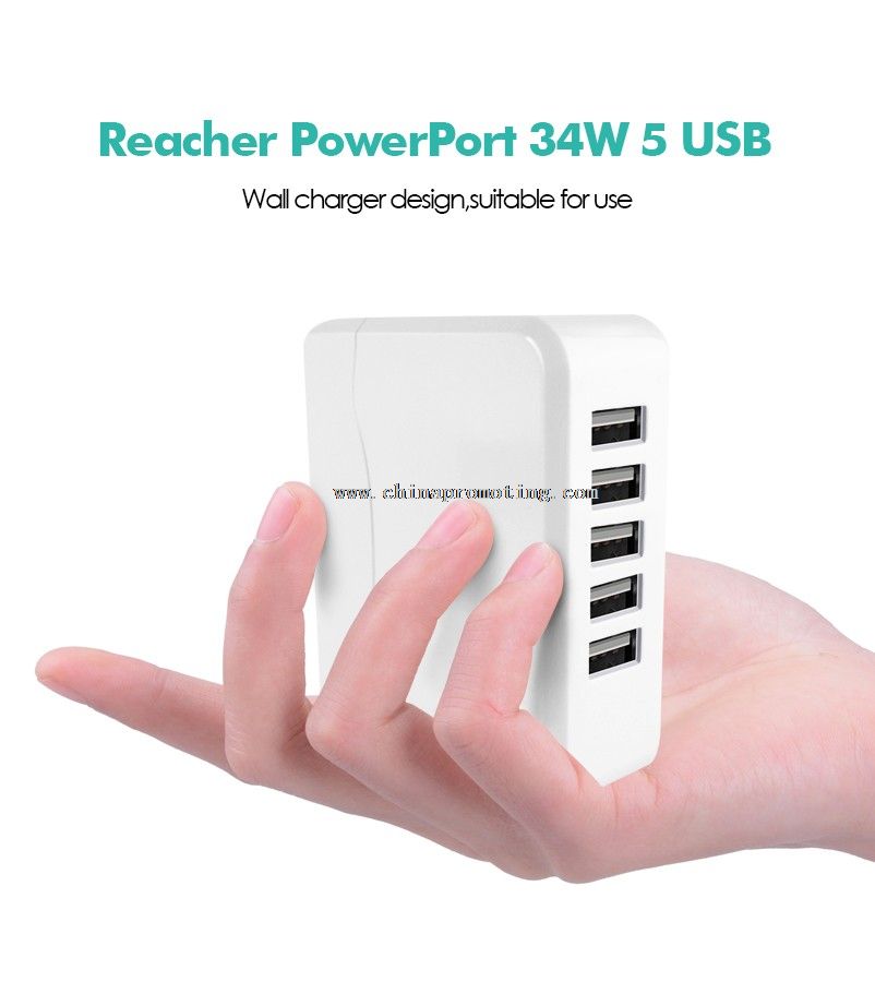 5V 6.8A chargeur mobile