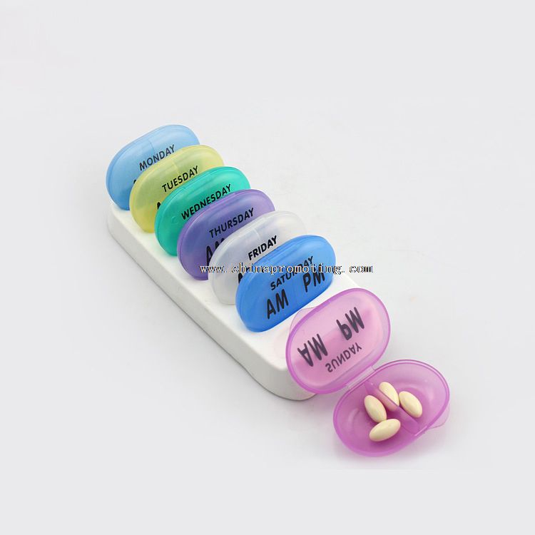 7 days Colorful Pill Box