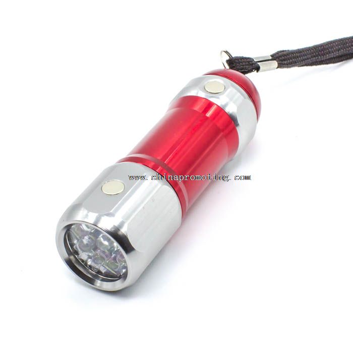 9 led magnetic side first class flashlight