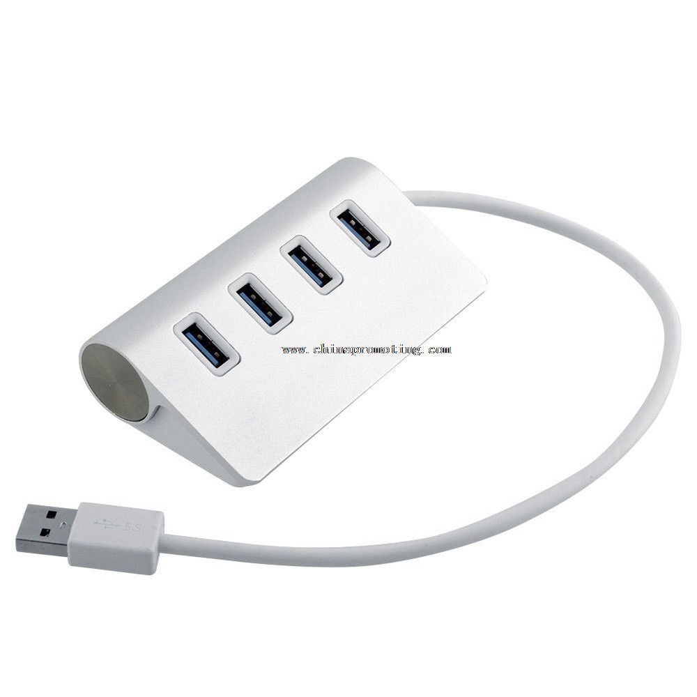 Aluminium 4 porter ny USB 3.0 Hub