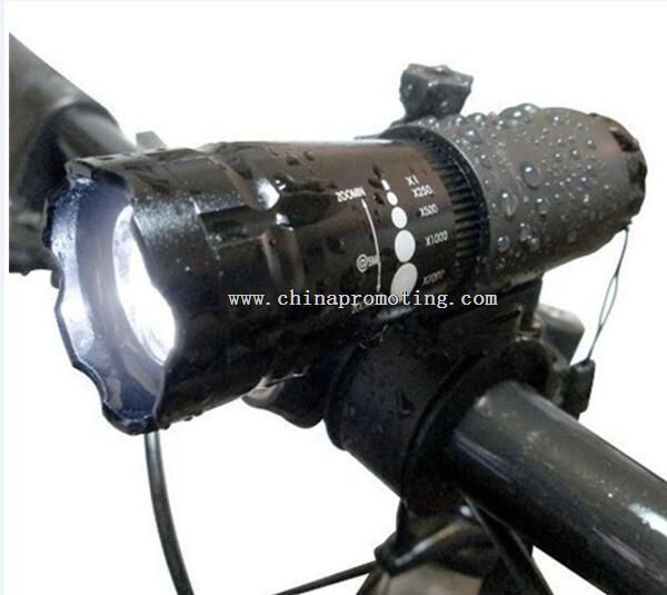 Linterna antorcha + 1 x soporte de luz de bicicleta de bicicleta