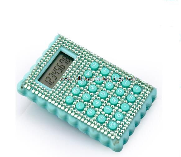 Kalkulator bling meja dengan berlian