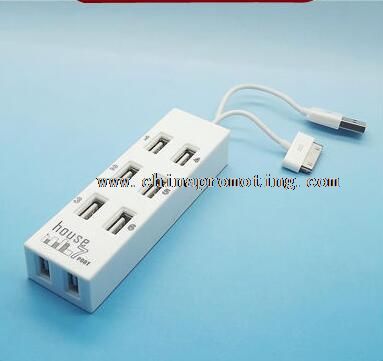 8 bağlantı noktası usb hub ile iphone ipad için şarj