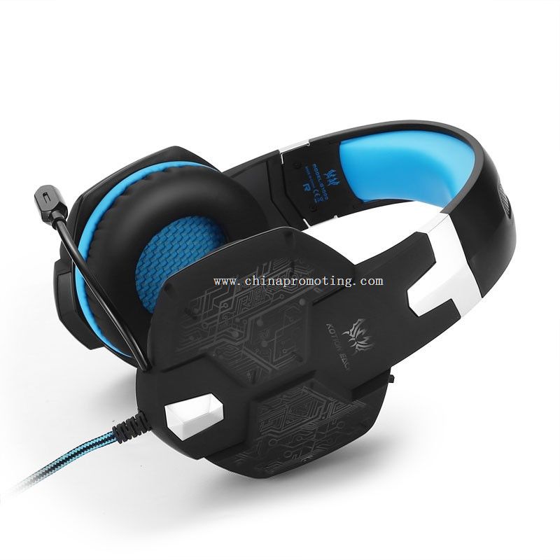 Renkli Led 3,5 mm PC bilgisayar Gaming Headset