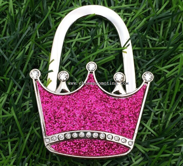 Crown shape purse hook