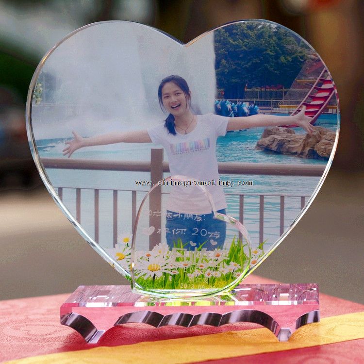 Crystal photo frame