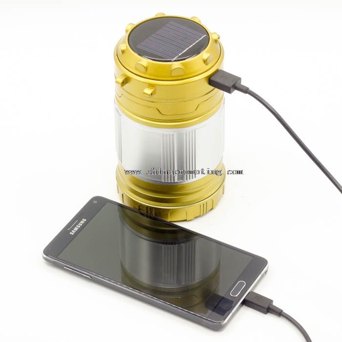 Linterna emergencia solar con cargador de teléfono móvil