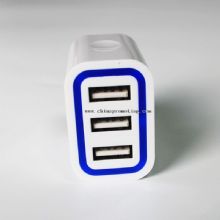 3 port hurtig opladning væg oplader USB oplader images
