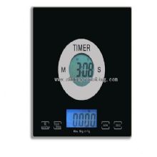 Electronic kitchen scale with timer images