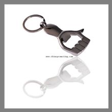 Hand shape bottle opener metal custom keychain images