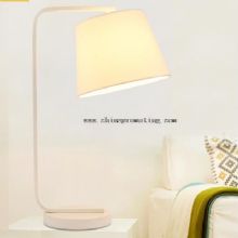 LED desk lamp with white fabric shade images