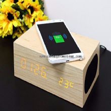 Altoparlante Bluetooth orologio in legno images