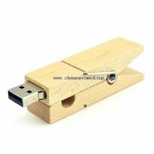 Wooden clothespin shape 1-64gb usb stick images