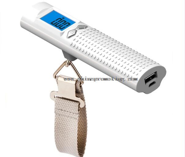 Flashlight with luggage scale