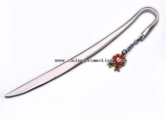 Flower metal bookmark