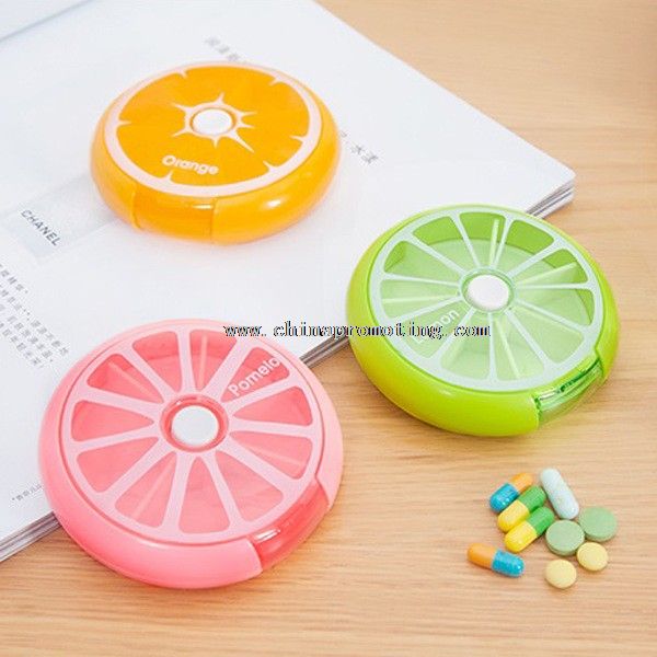 Fruit shape 7 day pill case