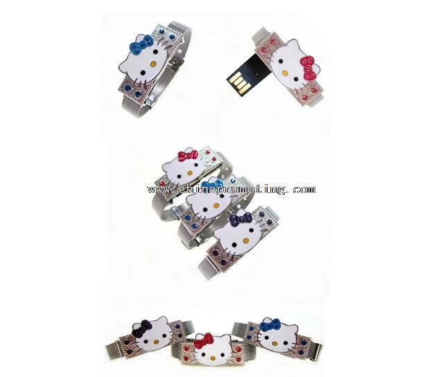 Hello kitty håndleddet USB glimtet kjøre