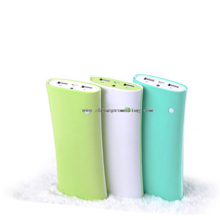 High capacity portable power bank with LED light