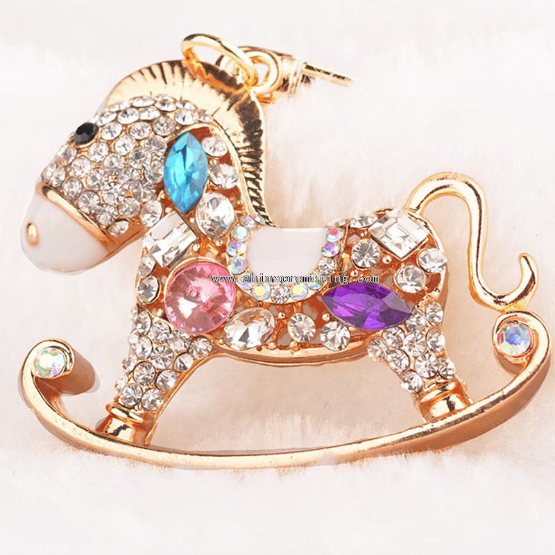Horse charm key ring