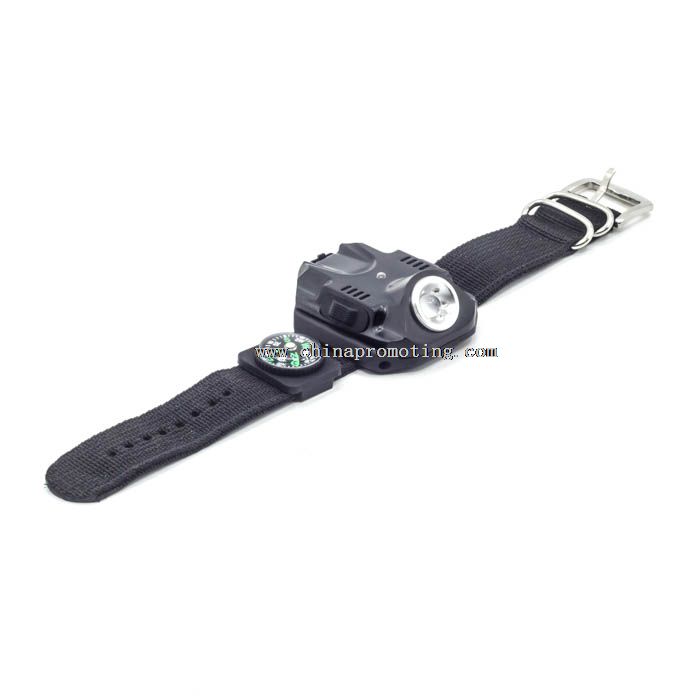 Usb LED ricaricabile orologio esercito torcia luce