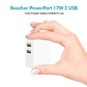 2 USB cell phone charger images