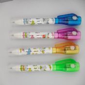 stylo à bille 3 en 1 combo + stylo invisible UV + lampe uv images