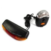 3 In1 vélo vélo 7 LED tour Signal frein feux images