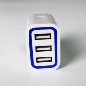 3 port fast charging wall charger USB charger images