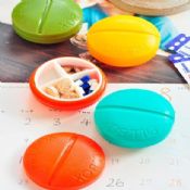 4 Parts Pill Shape Pill Box images