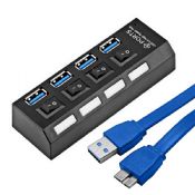 4Ports Super hastighet 5Gbps USB-HUBB images