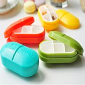 6 delar säker plast piller box images