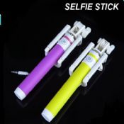 Farverige foldbar kabel wired monopod universal selfie pind images