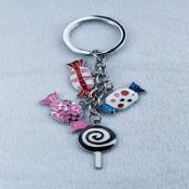 Colorized candy shape keychains images