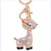 Cute animal crystal key chain images
