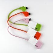 Плоские 20 см микро USB-кабель с обладателем ключа images