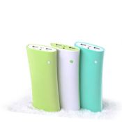 High capacity portable power bank with LED light images
