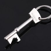Metal key shape beer bottle opener keychain images