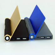 Mobile holder charger power bank with led images