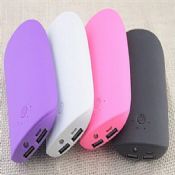 5200mAh oreiller forme Portable Mobile Power Bank avec LED images