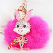 Rabbit with carrot key chain images