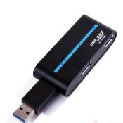 USB 3.0 4-Port roterande 5.0 Gbps externt nav Adapter images