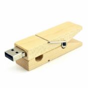 Prendedor de madeira forma 1-64gb unidade USB images