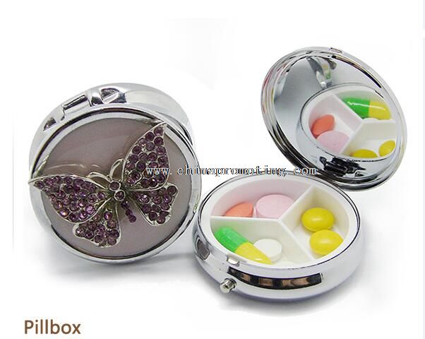 Metal Sliver Pill Box