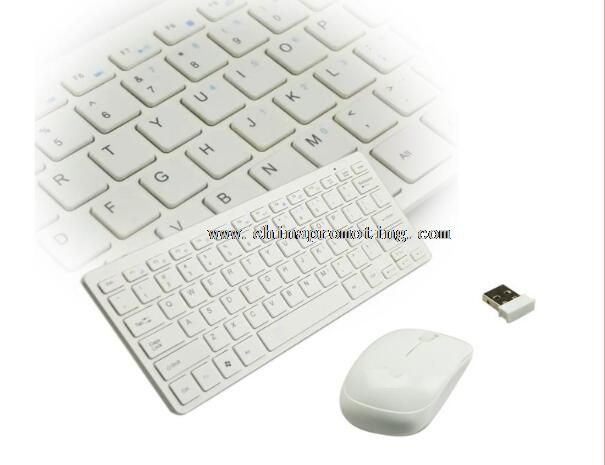 Mouse e teclado sem fio mini