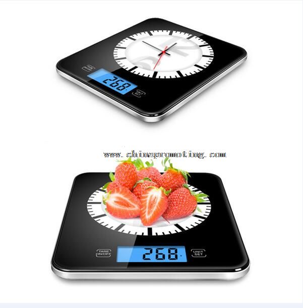 Novelty design with wall clock kitchen scale