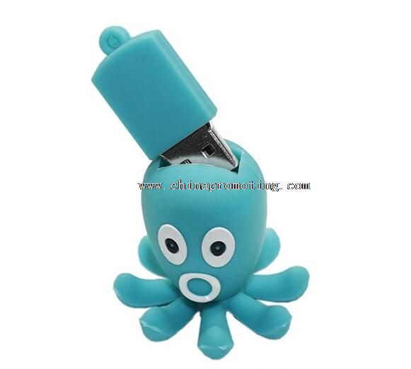 Lecteur flash usb poisson de PVC