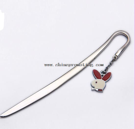 Rabbit metal bookmark