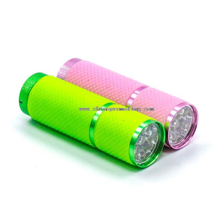 Rubber coat flashlight