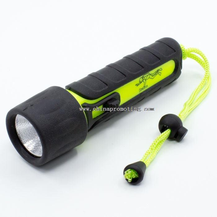 Rubber coat submarine lamp light diving powerful led flashlight