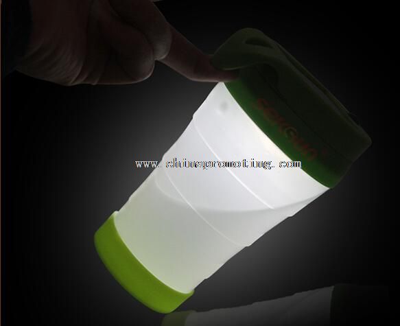 Fény napenergia meghajtású kupa kemping lámpa